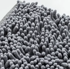 Badeværelsessæt: Badeforhæng & bademåtte / Grå