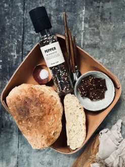 Bakke i cognac læder