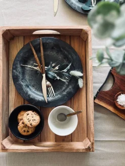 Bakke med håndtag - Akacia Neutral