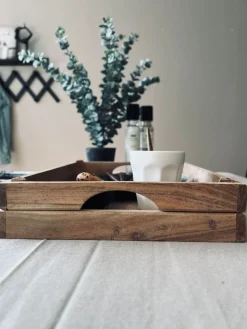 Bakke med håndtag - Akacia Neutral