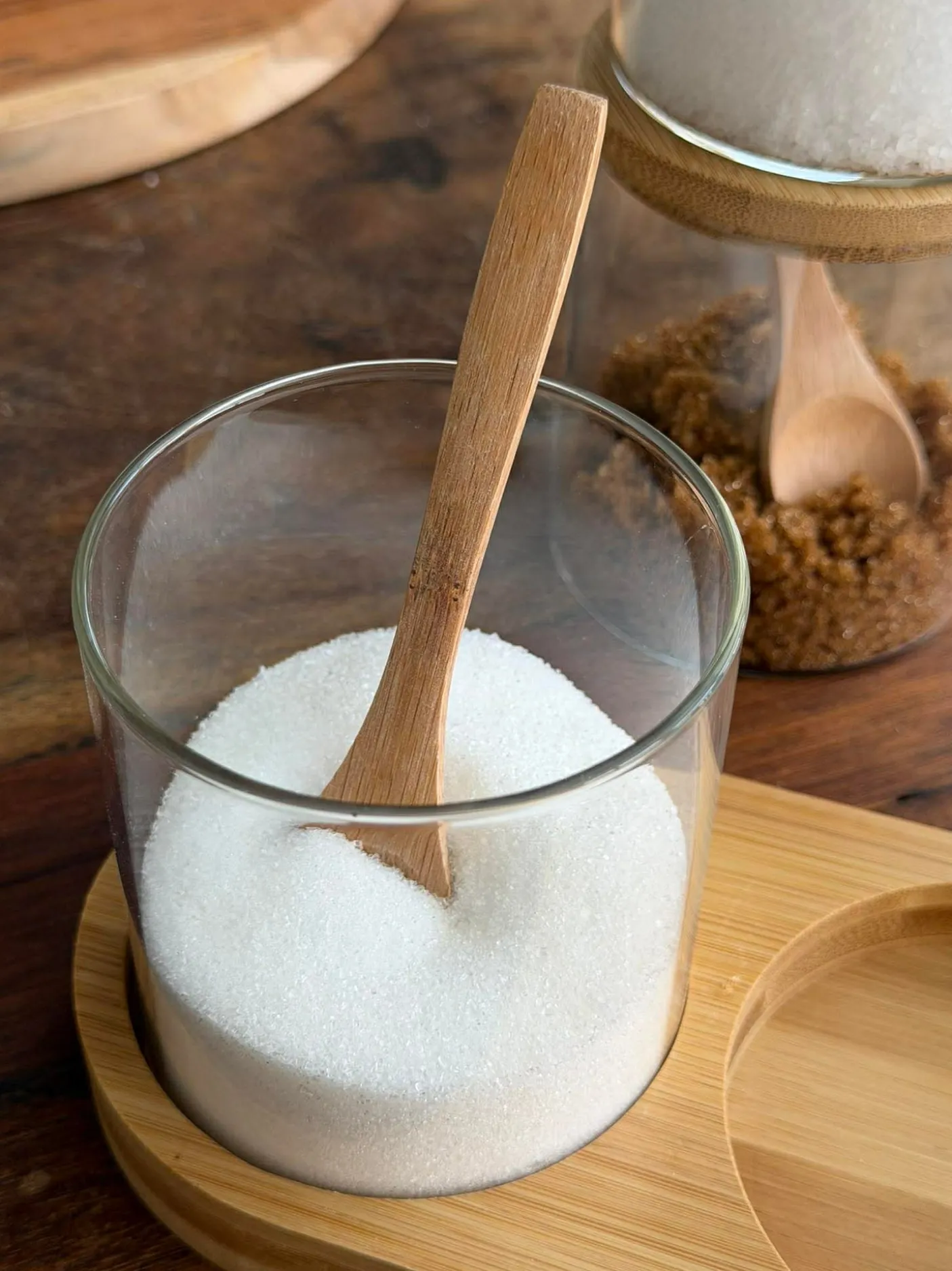 Bakke sæt med bakke, 3 glas og skeer