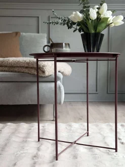 Bakkebord - Bordeaux metal