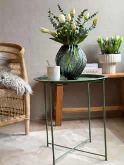 Bakkebord - Grøn metal