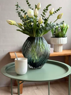 Bakkebord - Grøn metal