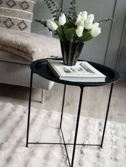 Bakkebord - Sort metal