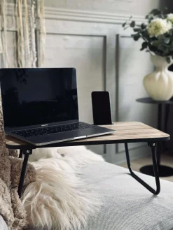 Bakkebord med holder til ipad / telefon