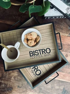 Bakkesæt i træ - Sæt af 2 stk.