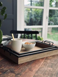 Bakkesæt i træ - Sæt af 2 stk.