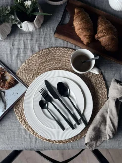 Bestik 16 dele i æske - Mat sort