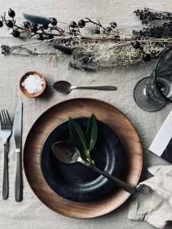 Bestik til 4 personer - Mat sølv Mist