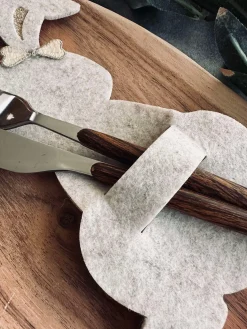 Bestikholder kanin Lys - Sæt med 4 stk