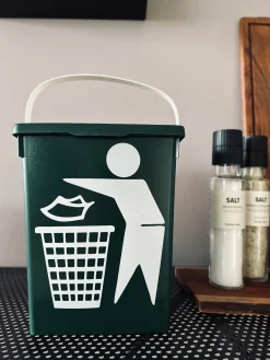 BIO Spand med låg - Grøn