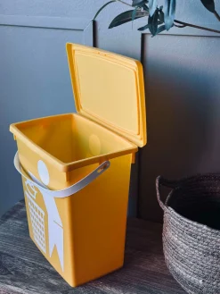 BIO Spand med låg 12 liter - GUL