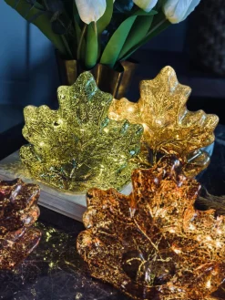 Blad med led lys og timer - Flere farver