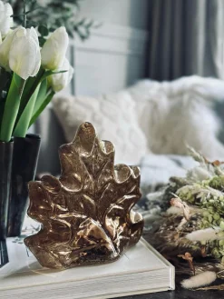 Blad med led lys og timer - Flere farver