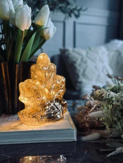 Blad med led lys og timer - Flere farver