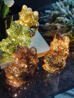 Blad med led lys og timer - Flere farver