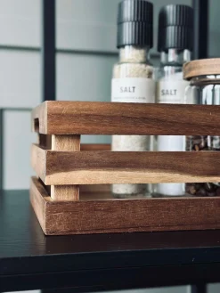 Æblekasser Akacia - Sæt af 2 stk.