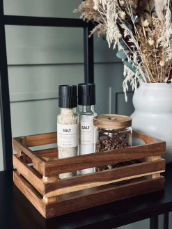 Æblekasser Akacia - Sæt af 2 stk.