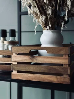 Æblekasser Akacia - Sæt af 2 stk.