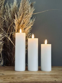 Bloklys Hvid - Flere størrelser