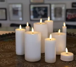 Bloklys Hvid - Flere størrelser