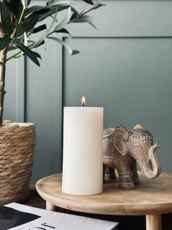 Bloklys i offwhite – 7 x 14 cm