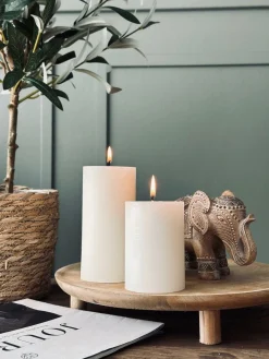 Bloklys i offwhite – 7 x 14 cm