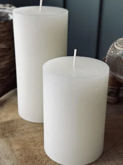 Bloklys i offwhite – 7 x 14 cm