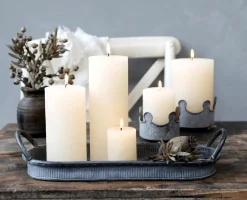 Bloklys i offwhite – 9 x 15cm