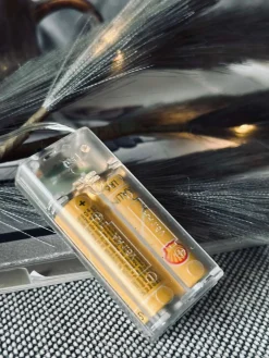 Blomst med LED lys 90 cm - Grey