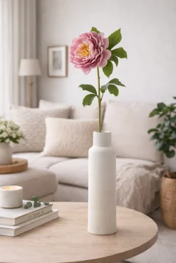 Blomst Pæon - Rosa 73 cm