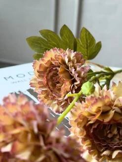 Blomst stilk 70 cm - Brændte farver