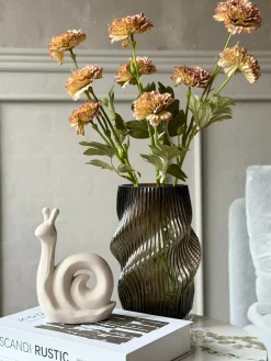 Blomst stilk 70 cm - Brændte farver