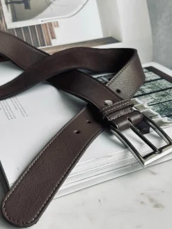 Bælte 3,5 cm - Dark taupe