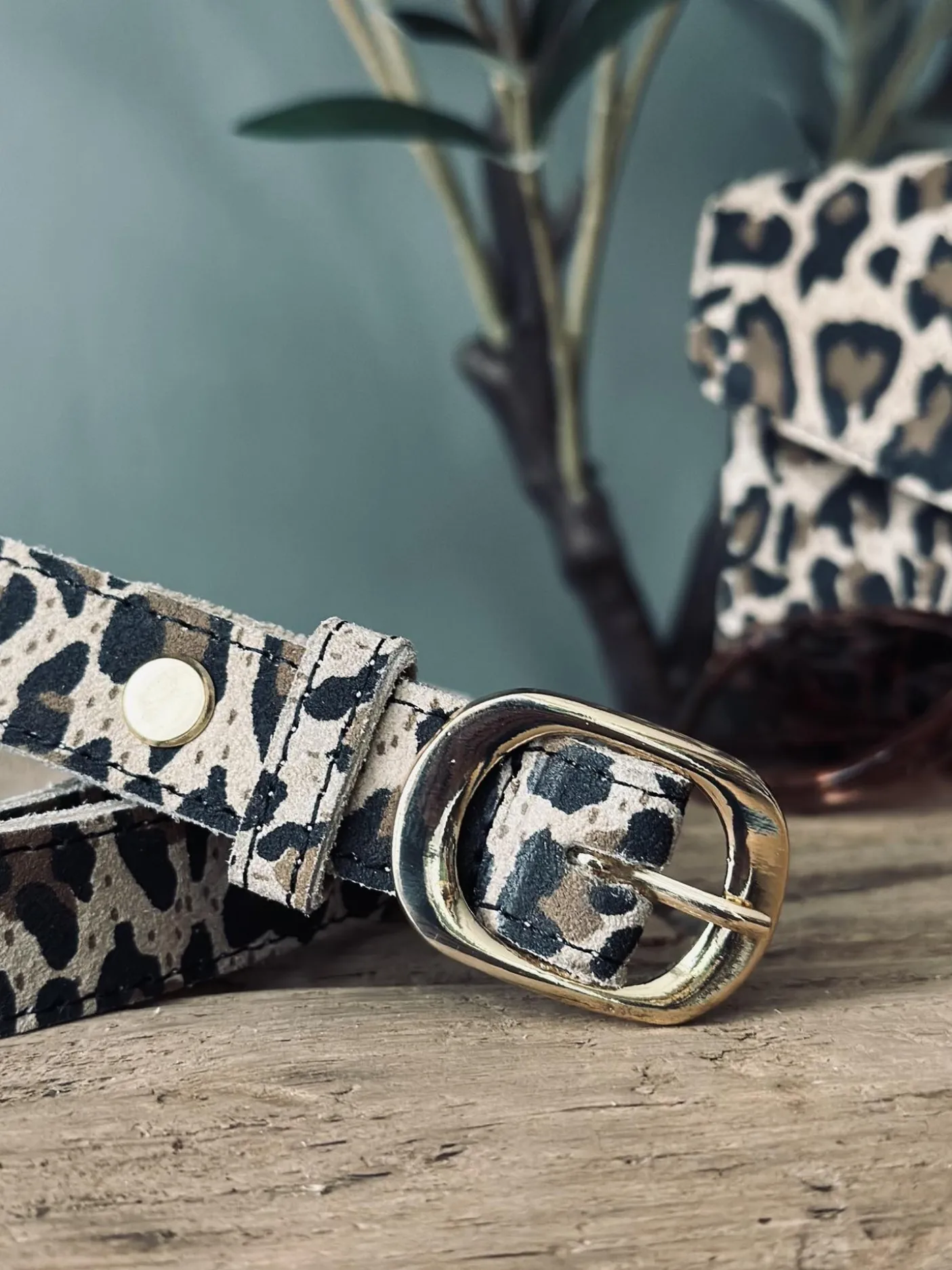 Bælte Aura Leopard – 85 cm