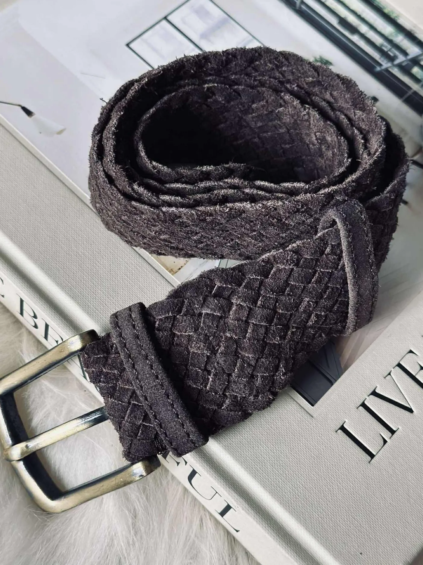 Bælte Ruskind - Chocolate