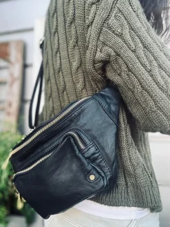 Bæltetaske CLASSY - Black / Gold