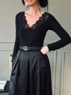 Bluse Belen black - Mikrofiber