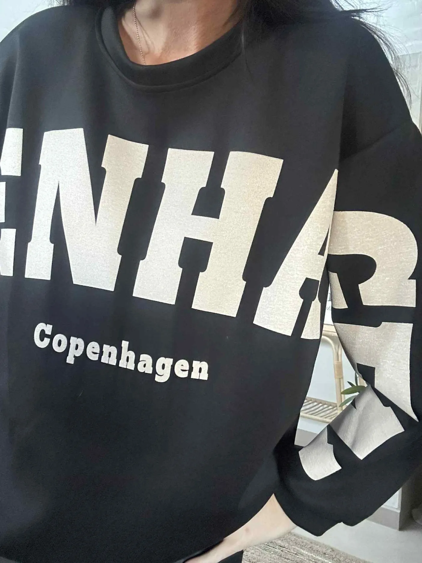 Bluse Hibiscus - Black