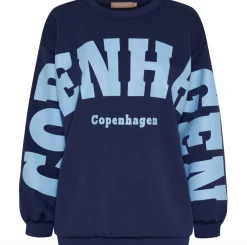 Bluse Hibiscus - Navy / sky