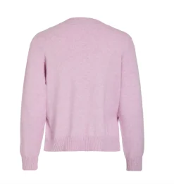 Bluse med smukke knapper - Pastel