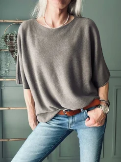 Bluse Sia Taupe – Oversize