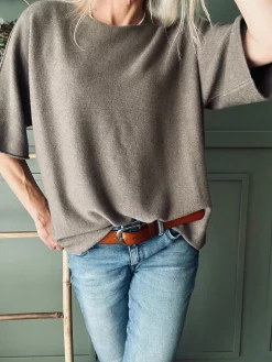 Bluse Sia Taupe – Oversize