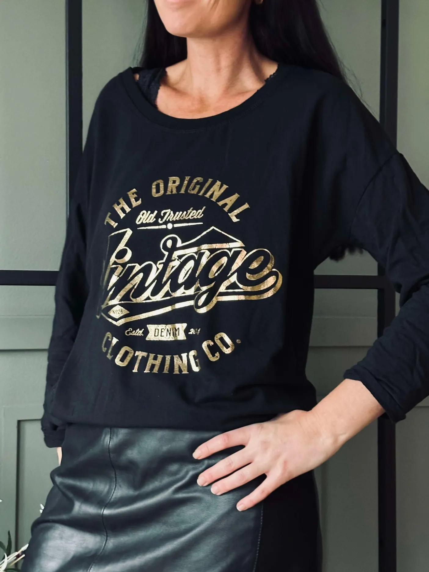 Bluse Vintage - Black