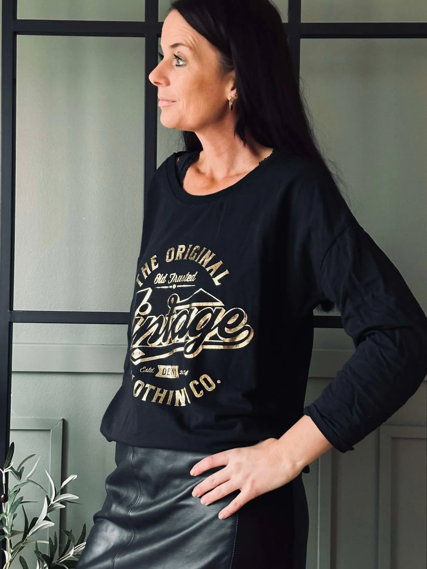 Bluse Vintage - Black