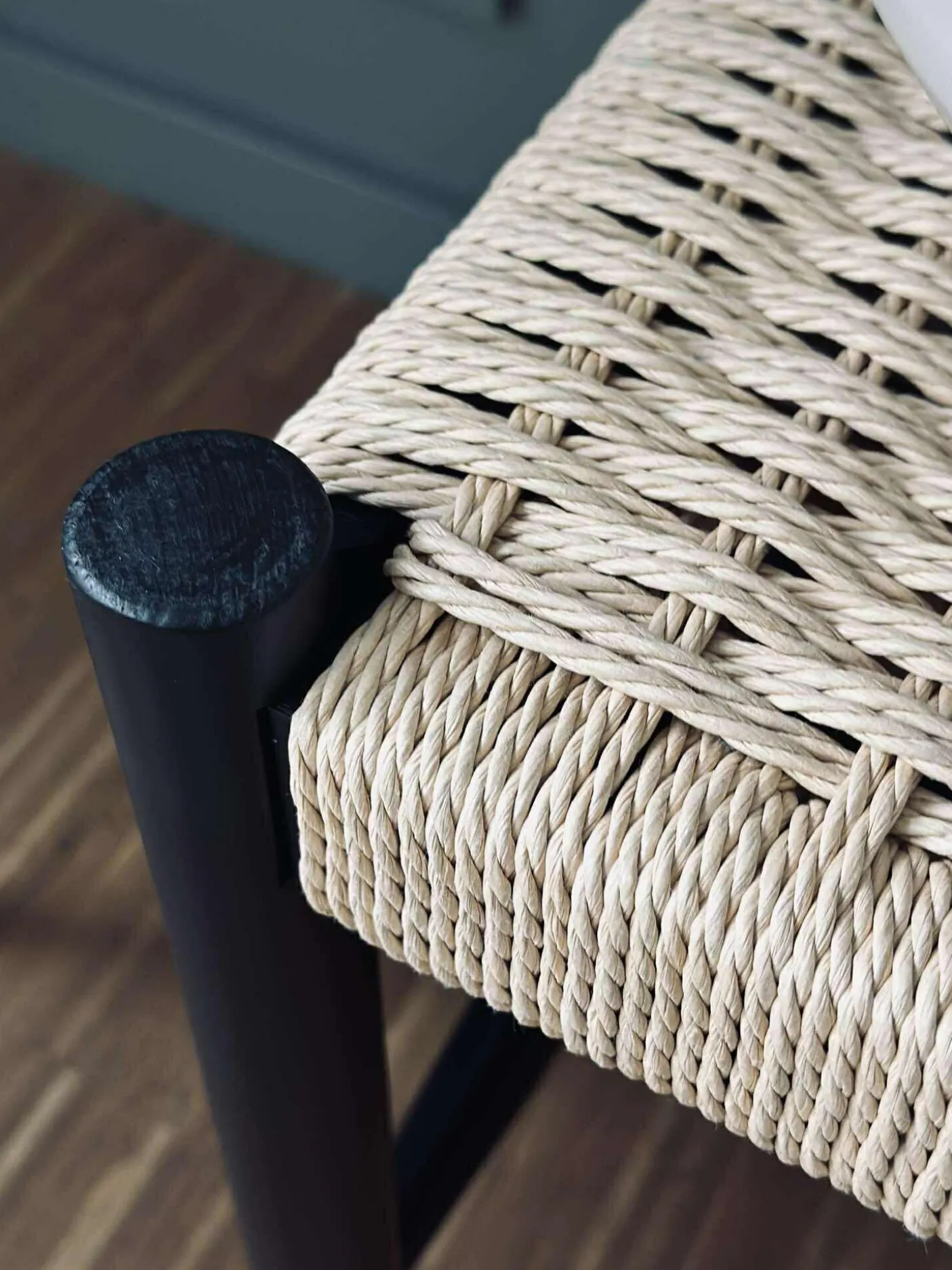 Bænk bøg Sort / natur - 120 cm