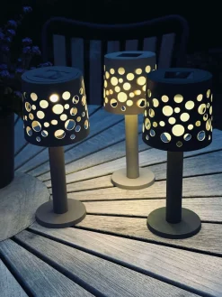 Bordlampe med solceller - Lys beige