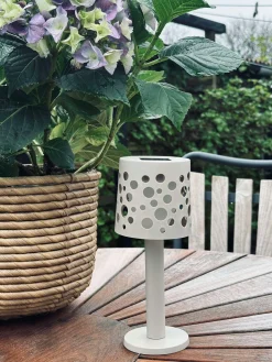 Bordlampe med solceller - Lys beige