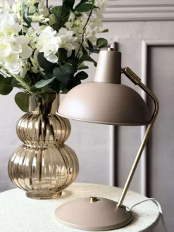 Bordlampe Retro - Beige / guld